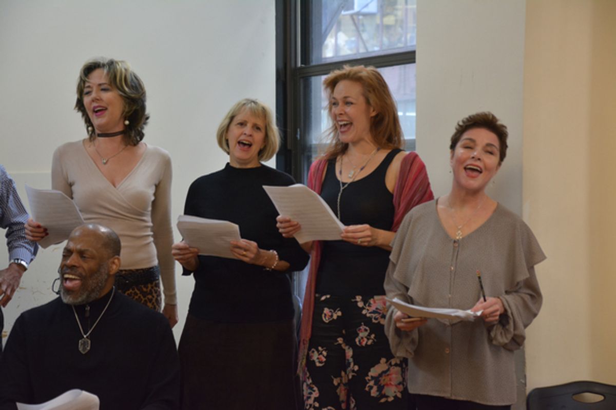 Adrian Bailey, Wendy Waring, Carol Ann Baxter, Colleen Dunn and Christine Andreas at 