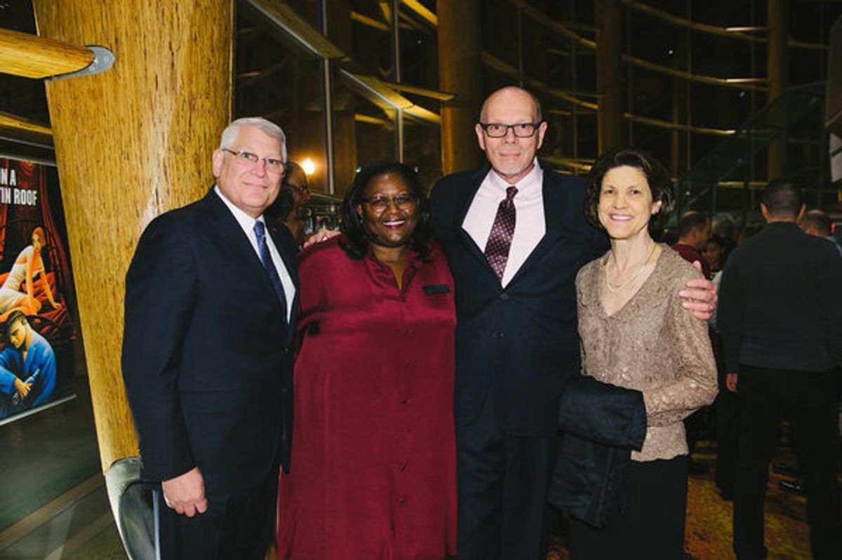 Retired Army General Carter F. Ham, Arena Stage Board Chair Judith N. Batty, Arena Stage Executive Director Edgar Dobie and Christi Ham at 