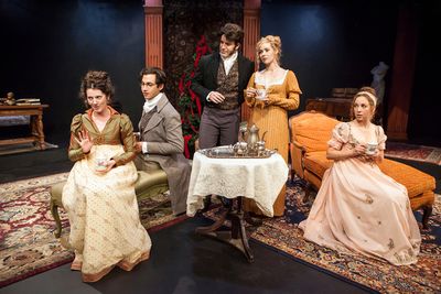 (From L to R) Elyse Sharp, Aaron Kitchin, J.R. Yancher, Brittni Barger, Sarah Brazier Photo
