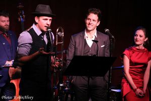 Geoff Packard, Joe Carroll, Laura Osnes Photo
