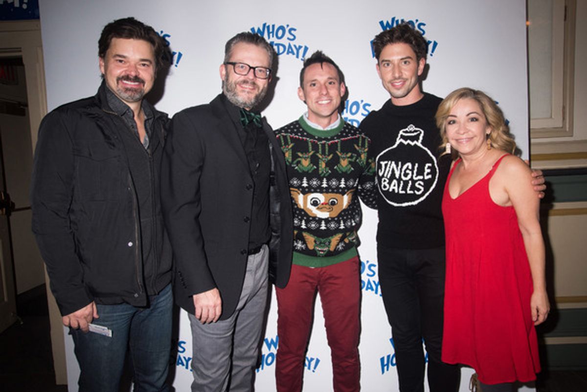 Hunter Foster, Jeremy Kushnier, Nick Cearley, Nick Adams and Jennifer Cody at 