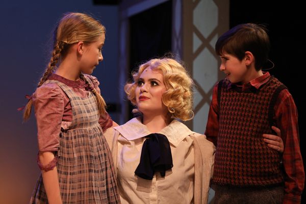 Evelyn Cantwell as Jemima Potts, Mackenzie Brown as Truly Scrumptious, and Gracie Pay Photo