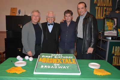 Alan Menkin, Jerry Zaks, Glenn Slater and Chazz Palminteri Photo