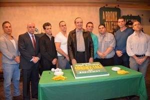 Chazz Palminteri with Charlie Marcus, Paul Salvatoriello, Joey Sorge, Robert Neary, Ted Brunetti, Michael Barra, Joe Barbara and Jonathan Brody @ BroadwayWorld Chazz Palminteri with Charlie Marcus, Paul Salvatoriello, Joey Sorge, Robert Neary, T Photo