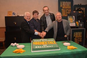 Jerry Zaks, Glenn Slater, Chazz Palminteri and Alan Menkin @ BroadwayWorld Jerry Zaks, Glenn Slater, Chazz Palminteri and Alan Menkin Photo