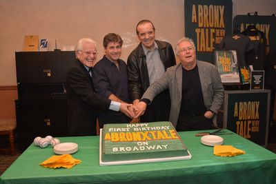 Jerry Zaks, Glenn Slater, Chazz Palminteri and Alan Menkin Photo