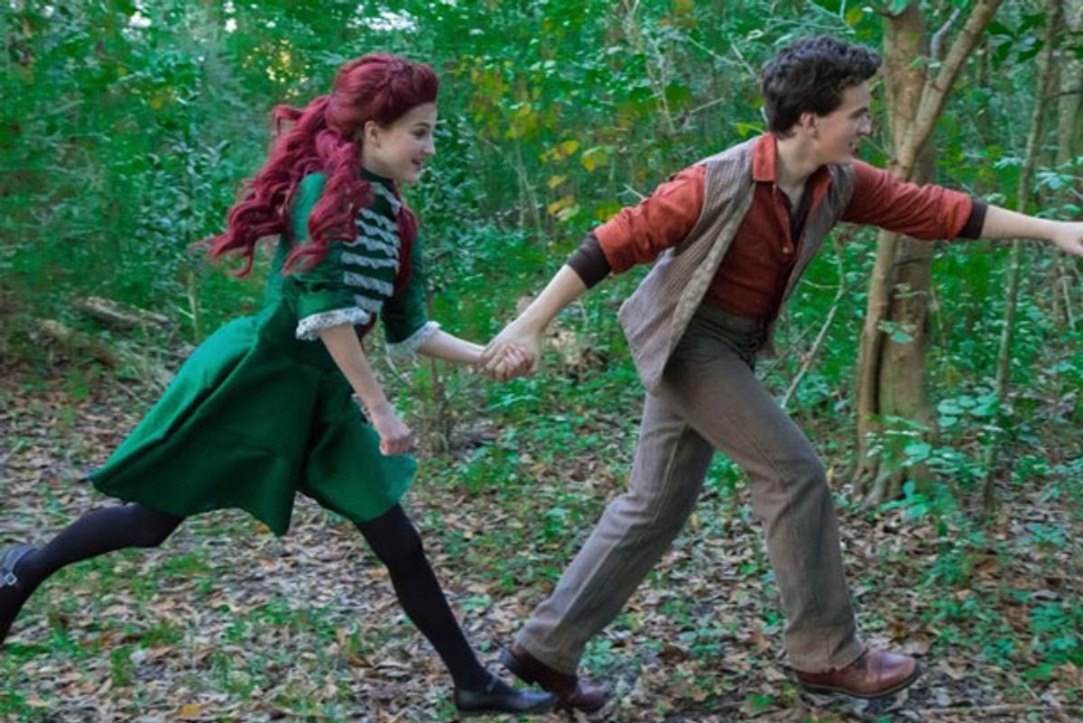 (L to R) Bree Hollis as Winnie Foster and Aaron Richert as Jesse Tuck
Photo by: Joshua Frederick
 at 