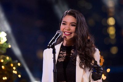 CHRISTMAS IN ROCKEFELLER CENTER -- Pictured:  Auli'i Cravalho rehearses for the 2017  Photo