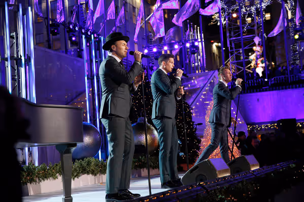 CHRISTMAS IN ROCKEFELLER CENTER -- Pictured: (l-r) Victor Micallef, Clifton Murray an Photo