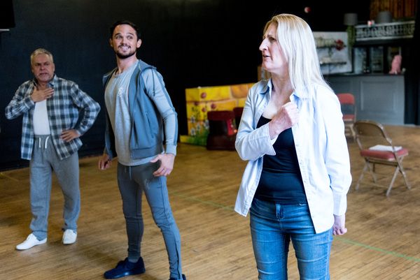 Ian Adams, Gareth Gates, Gill Jordan Photo