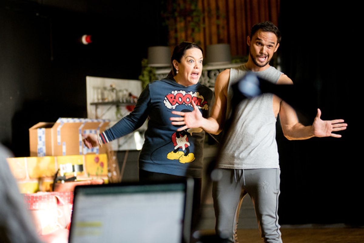 Lisa Riley, Gareth Gates at 