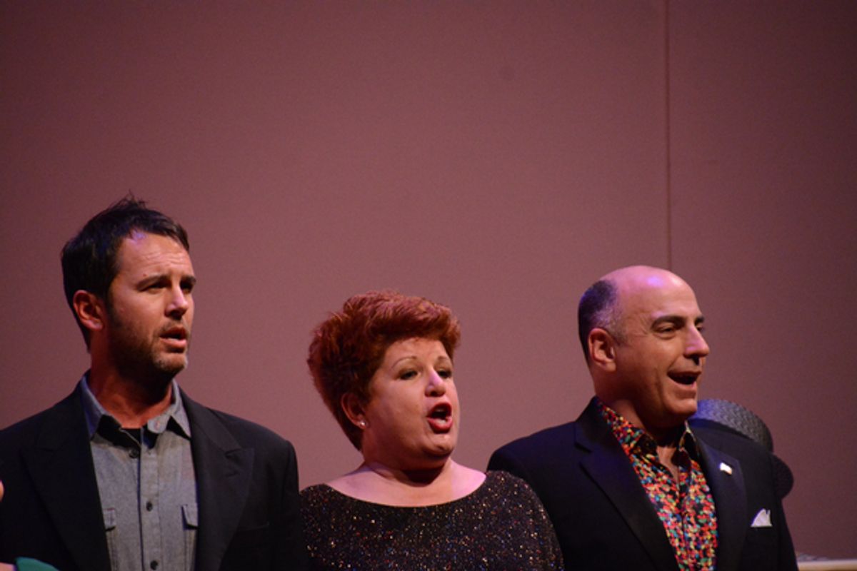 Douglas Ladnier, Klea Blackhurst and William Michals at 