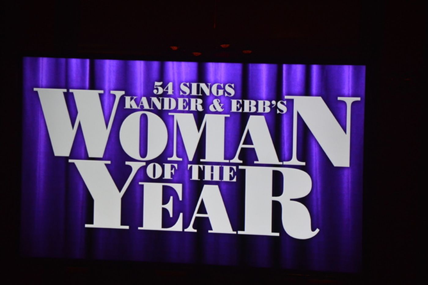 Photo Flash: 54 Below Sings Kander and Ebb's WOMAN OF THE YEAR  Image