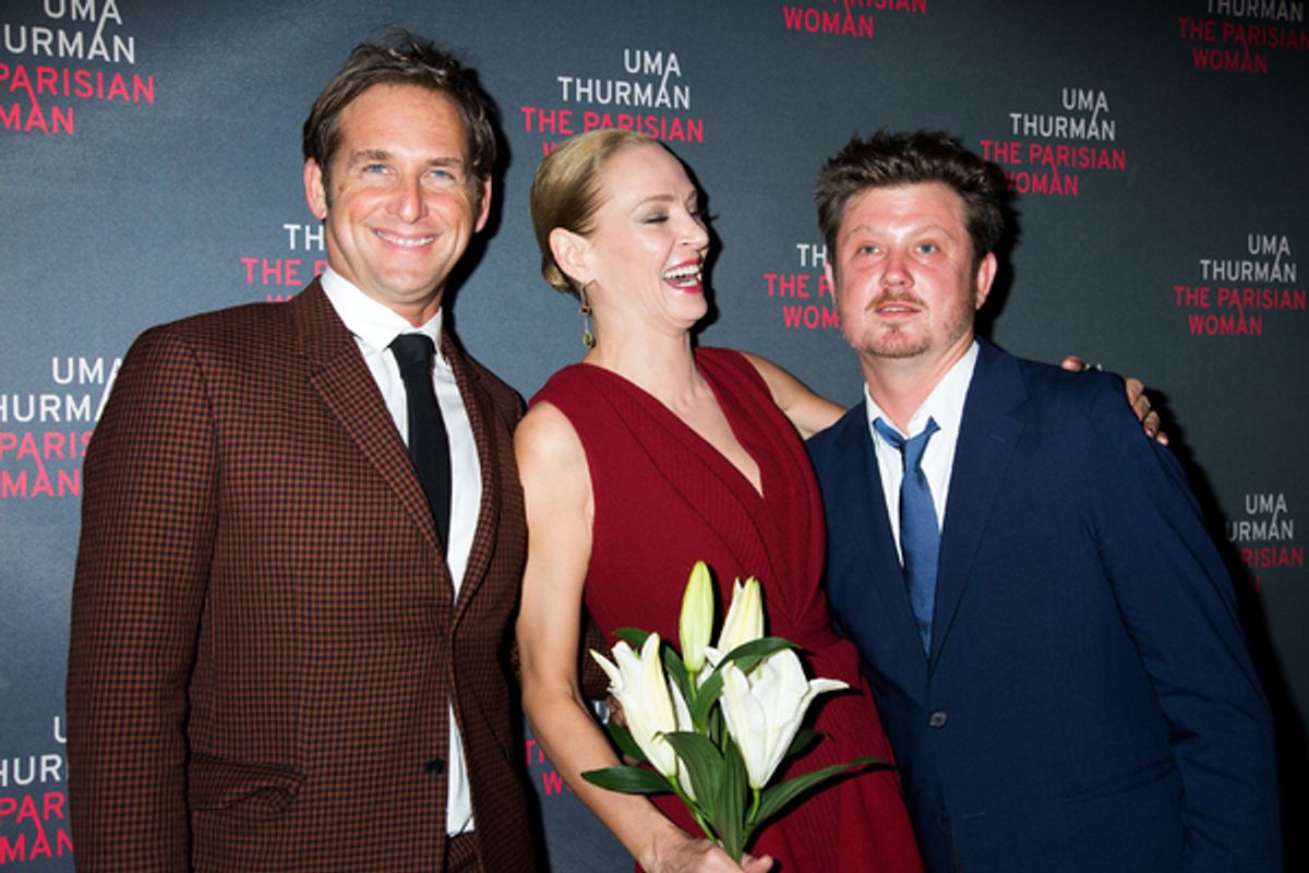 Josh Lucas, Uma Thurman, Beau Willimon at 