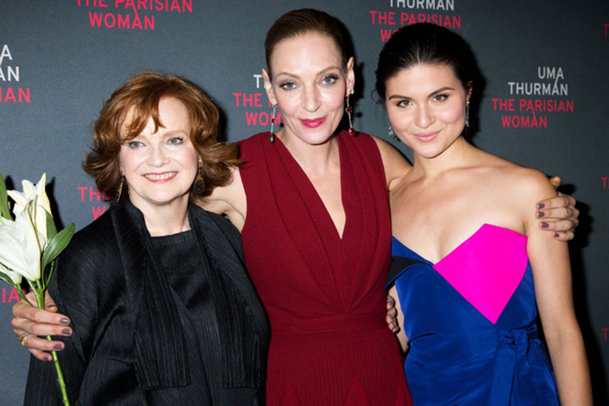 Blair Brown, Uma Thurman, Phillipa Soo at 