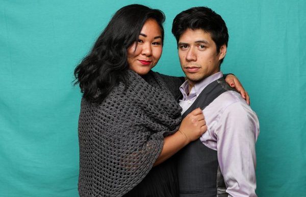 Sara Porkalob (Sophie Hatter) and Michael Feldman (Howl) Photo