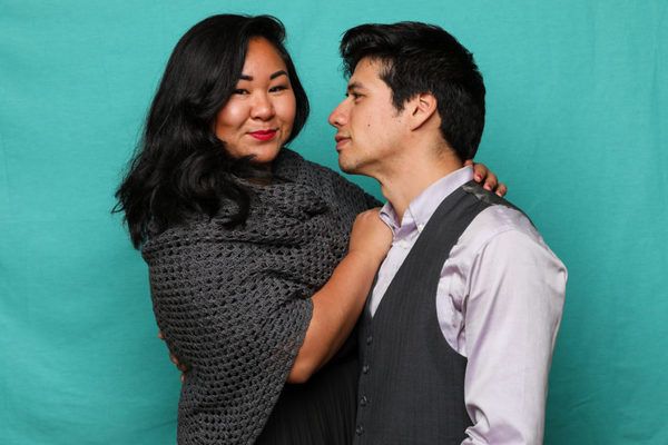 Sara Porkalob (Sophie Hatter) and Michael Feldman (Howl) Photo