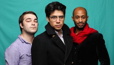 Randall Scott Carpenter (Michael/Ensemble), Michael Feldman (Howl) and Lamar Legend ( Photo