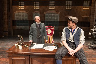 William Parry (Joseph Pulitzer) and Jonathan Shew (Jack Kelly) Photo