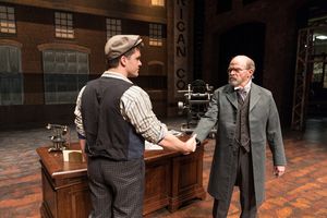 Jonathan Shew (Jack Kelly) and William Parry (Joseph Pulitzer) Photo