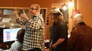 Christopher Ashley and Chris Jahnke  at the Original Broadway Cast Recording session  Photo