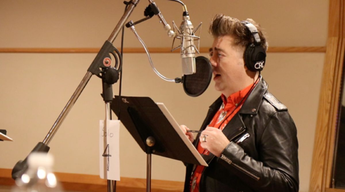 Eric Petersen  at the Original Broadway Cast Recording session of Escape to Margaritaville (photo by Michael Karns) at 