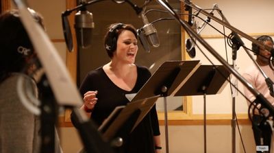 Lisa Howard at the Original Broadway Cast Recording session of Escape to Margaritavil Photo