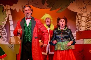 Mr. Mayor (Micheal O'Hara), The Grinch (Andrew Fry) & Mrs. Mayor (Sharry O'Hare) @ BroadwayWorld Mr. Mayor (Micheal O'Hara), The Grinch (Andrew Fry) & Mrs. Mayor (Sharry O'Hare) Photo