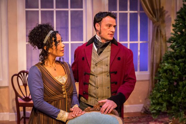  (l) Julissa Sabino (Elizabeth Darcy) and (r) Lee Osorio (Fitzwilliam Darcy)  Photo