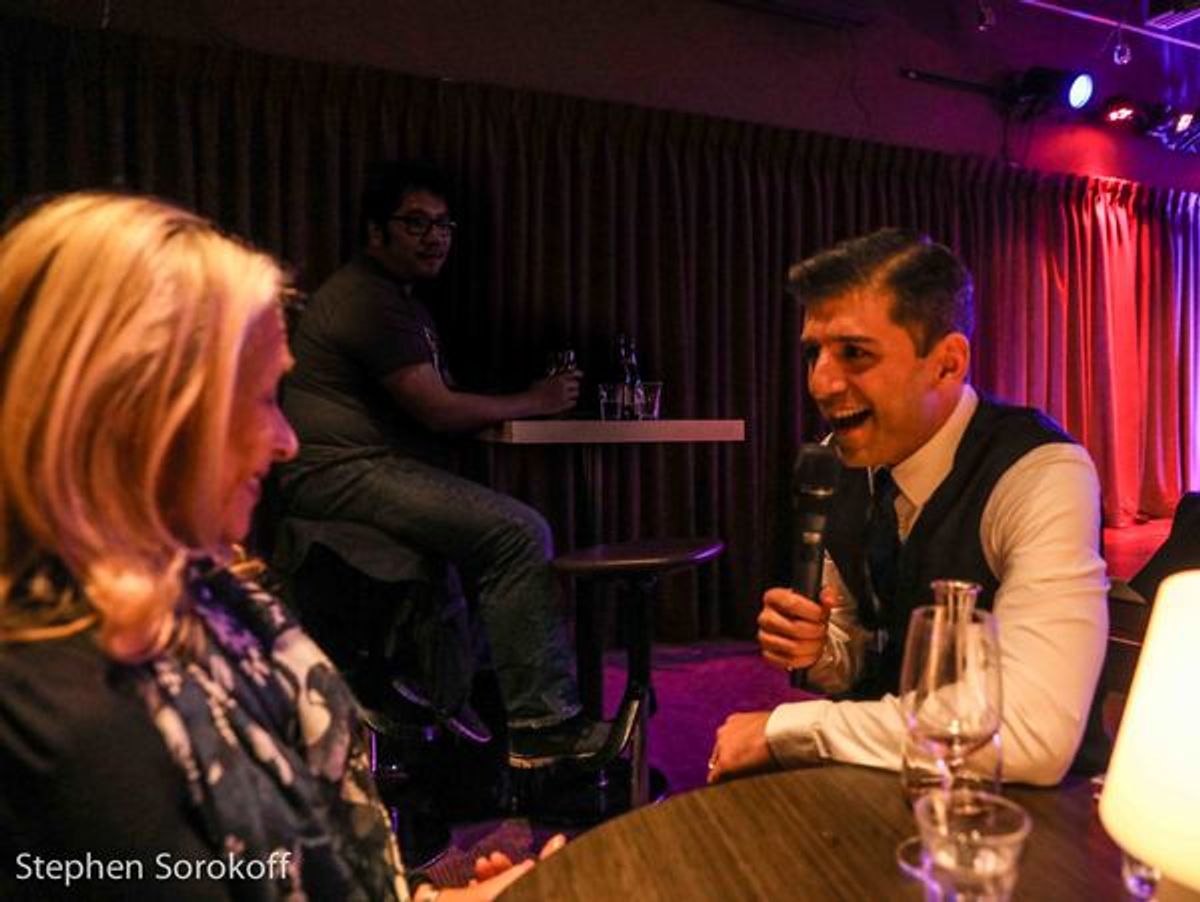  Lucky patron & Tony Yazbeck at 