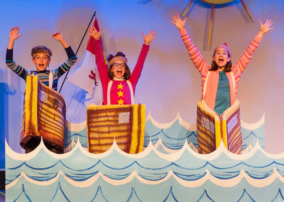 Liam Gillen (Sheldon), Savannah Fouchi (Junie B), Camille Burkey (Tattletale May) at 