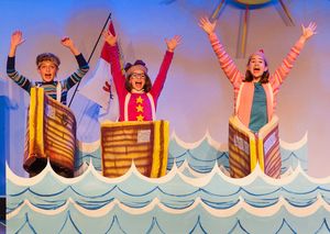 Liam Gillen (Sheldon), Savannah Fouchi (Junie B), Camille Burkey (Tattletale May) Photo