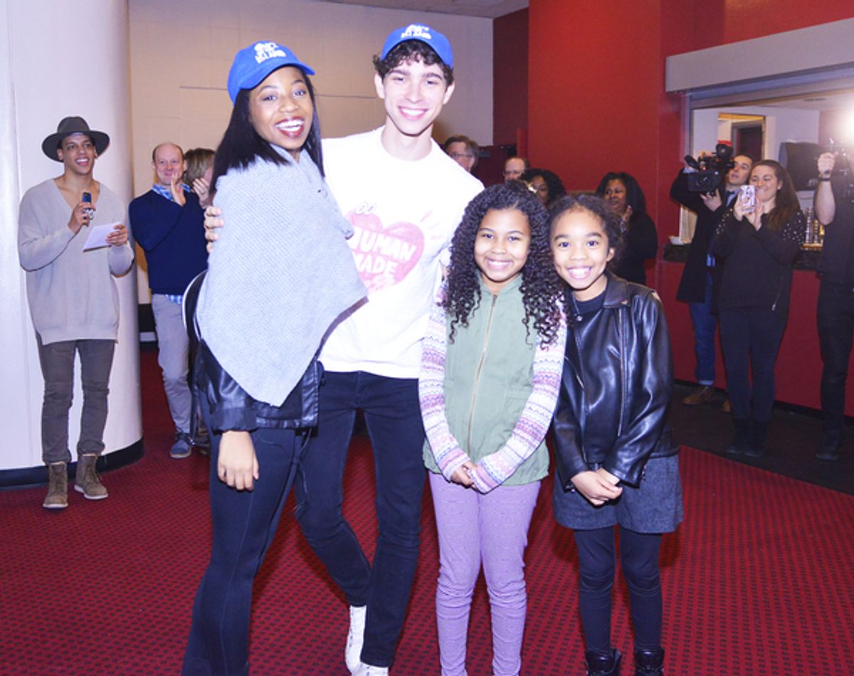 Broadway Debuts: Hailey Kilgore (Ti Moune), Isaac Powell (Daniel), Emerson Davis (Little Girl) and Mia Williamson (Little Girl) at 