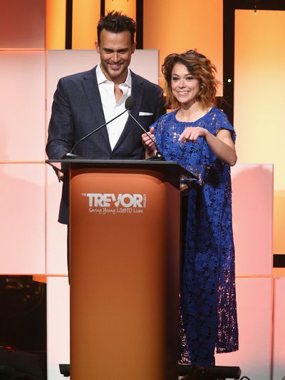 Cheyenne Jackson and Tatiana Maslany Photo