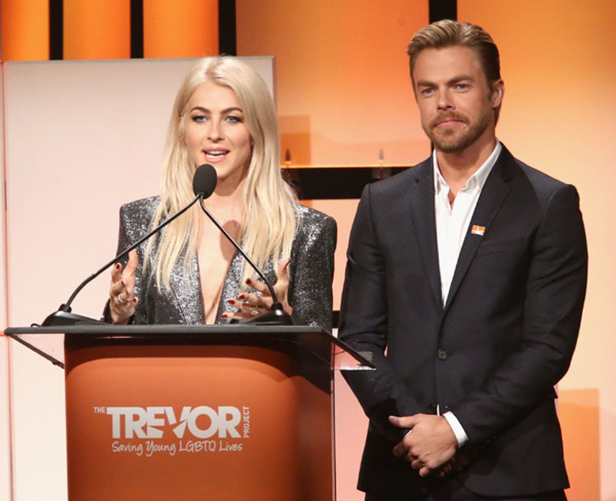 Julianne Hough and Derek Hough at 