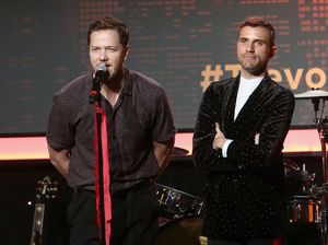 Dan Reynolds of Imagine Dragons and Tyler Glenn of Neon Trees Photo