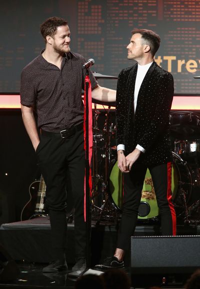 Dan Reynolds of Imagine Dragons and Tyler Glenn of Neon Trees Photo