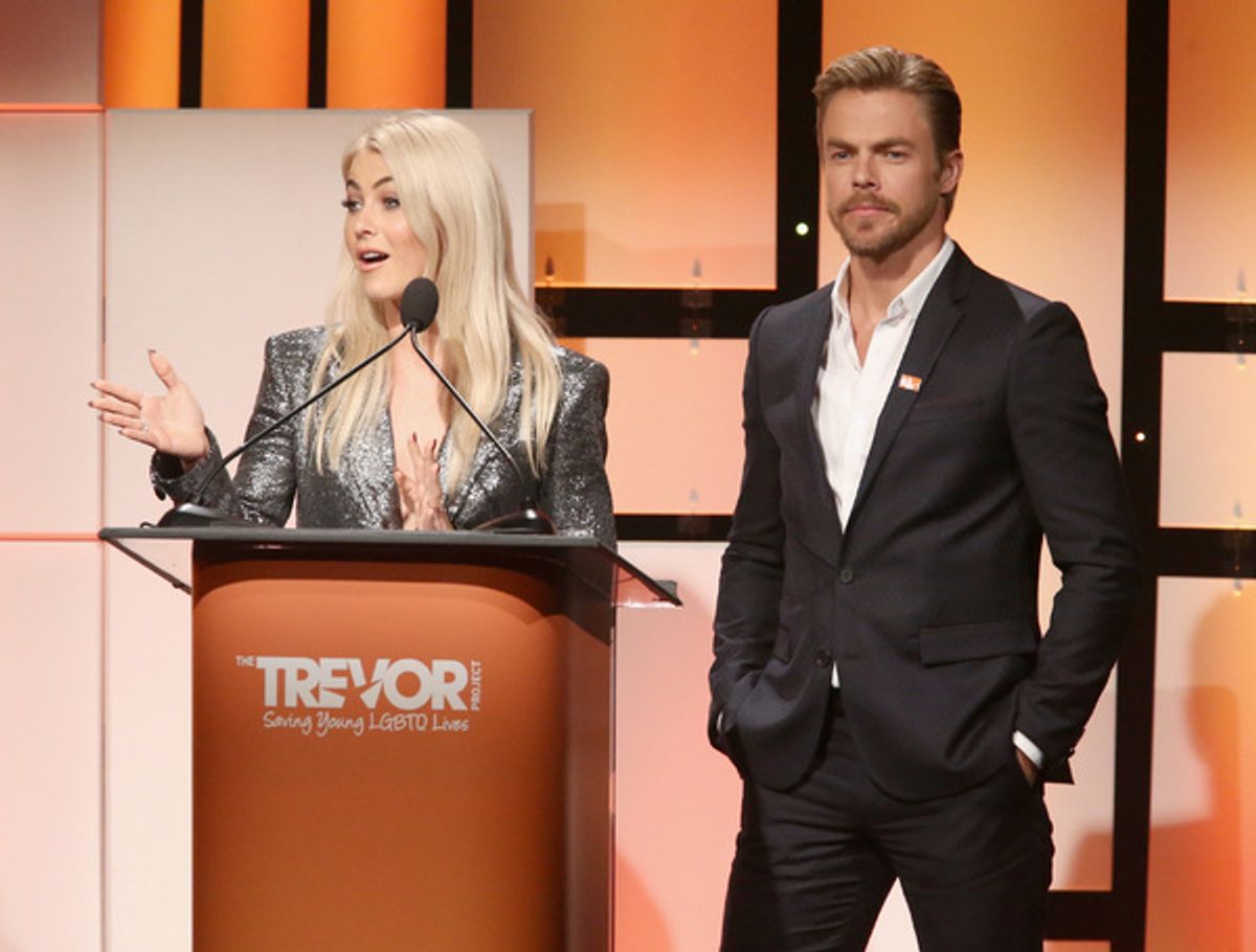 Julianne Hough and Derek Hough at 