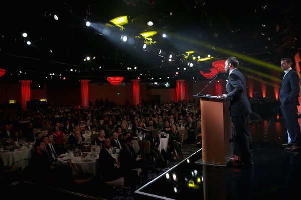 Honoree Tom Ford accepts the Hero Award Photo