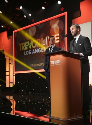 Honoree Tom Ford accepts the Hero Award Photo
