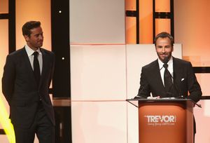 Honoree Tom Ford accepts the Hero Award from Armie Hammer Photo