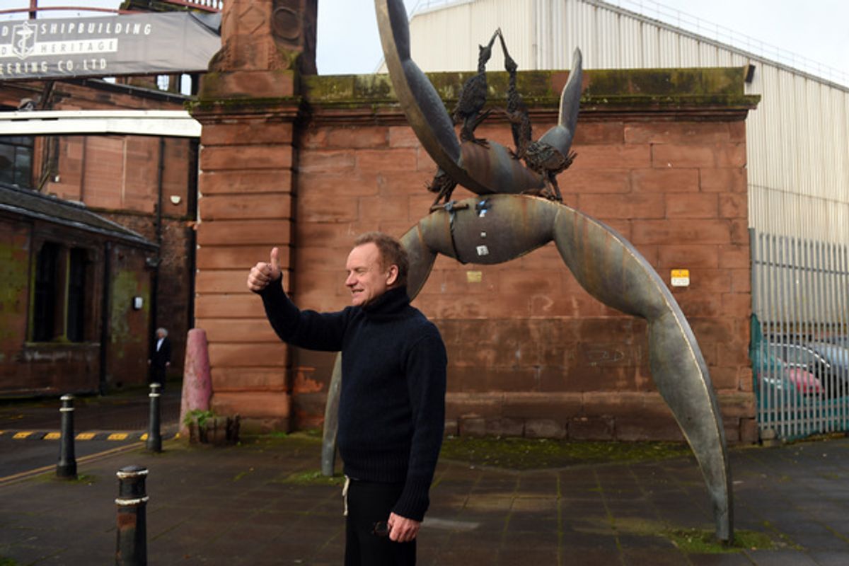 Sting outside Fairfield Heritage Centre at 