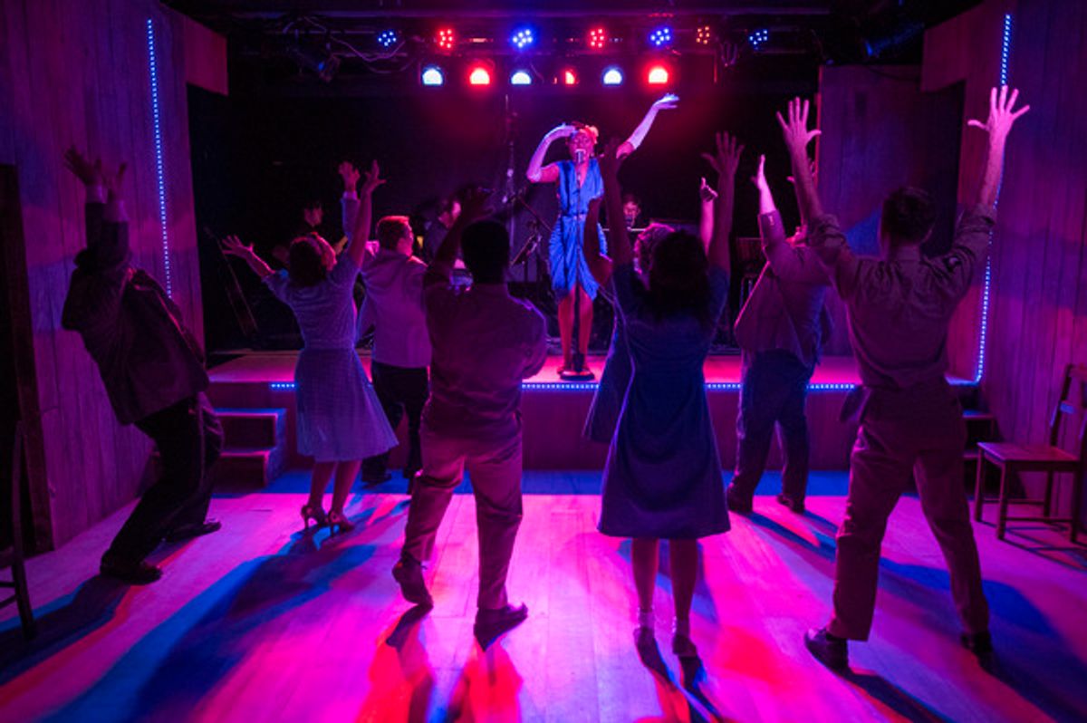 Brianna Buckley with the cast of Griffin Theatre Company's VIOLET at 