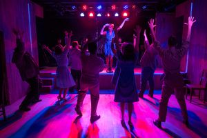 Brianna Buckley with the cast of Griffin Theatre Company's VIOLET Photo