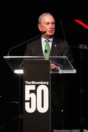 Michael Bloomberg speaks onstage during 'The Bloomberg 50' Celebration at Gotham Hall @ BroadwayWorld Michael Bloomberg speaks onstage during 'The Bloomberg 50' Celebration at Gotham Hall Photo