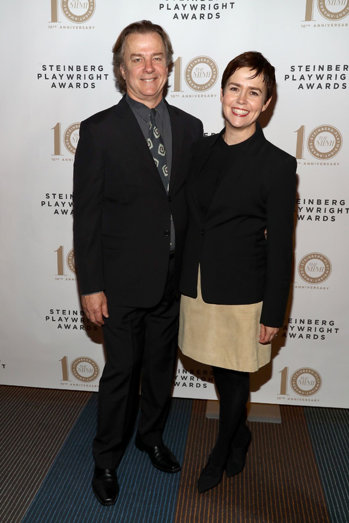 Actors Michael O'Keefe and Emily Donahoe at 