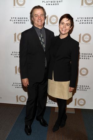 Actors Michael O'Keefe and Emily Donahoe Photo