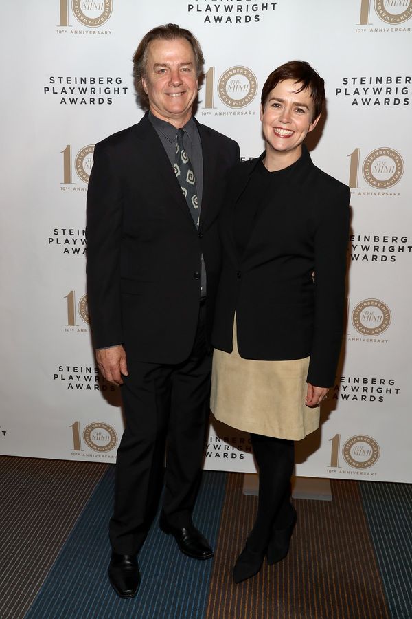 Actors Michael O'Keefe and Emily Donahoe Photo