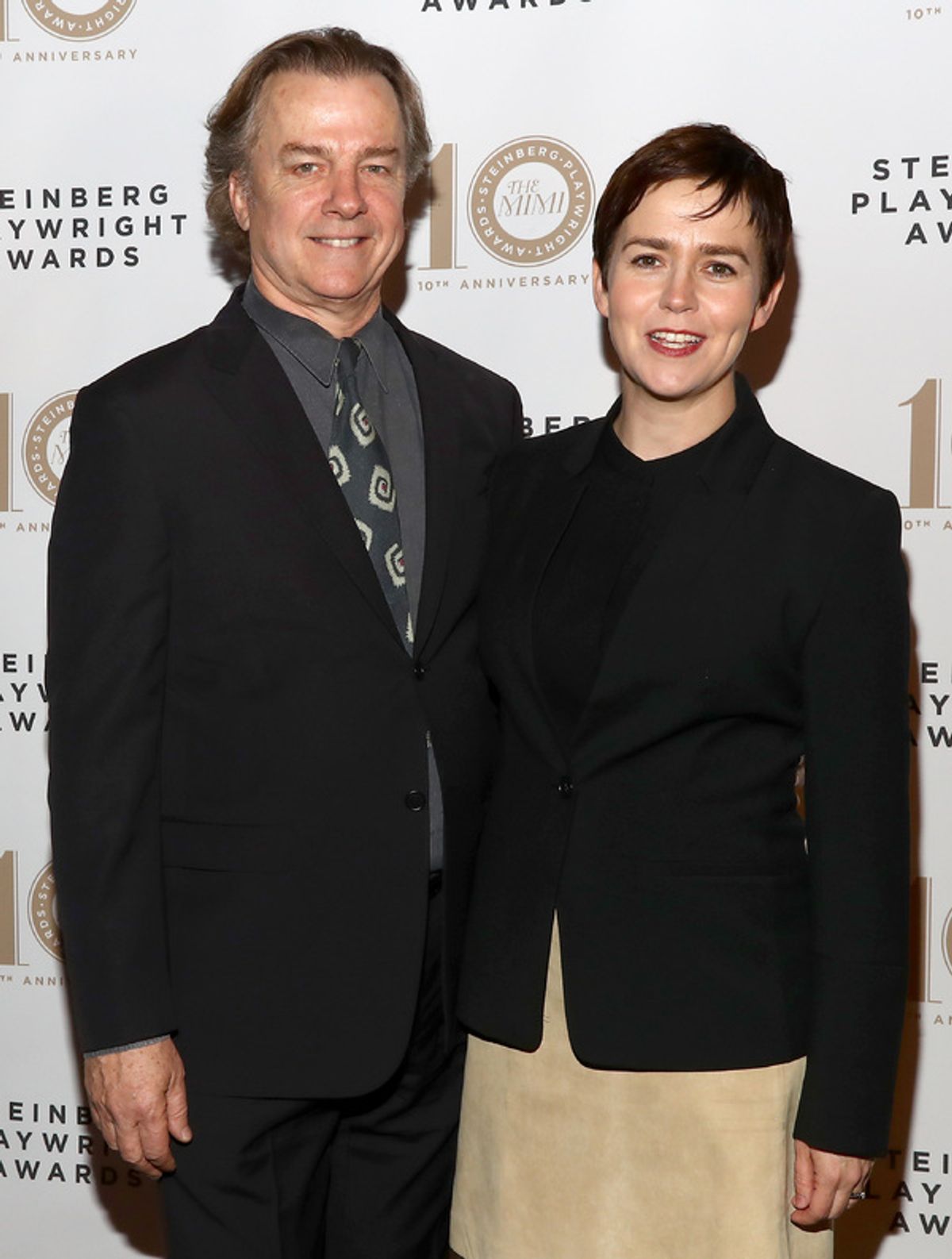 Actors Michael O'Keefe and Emily Donahoe at 