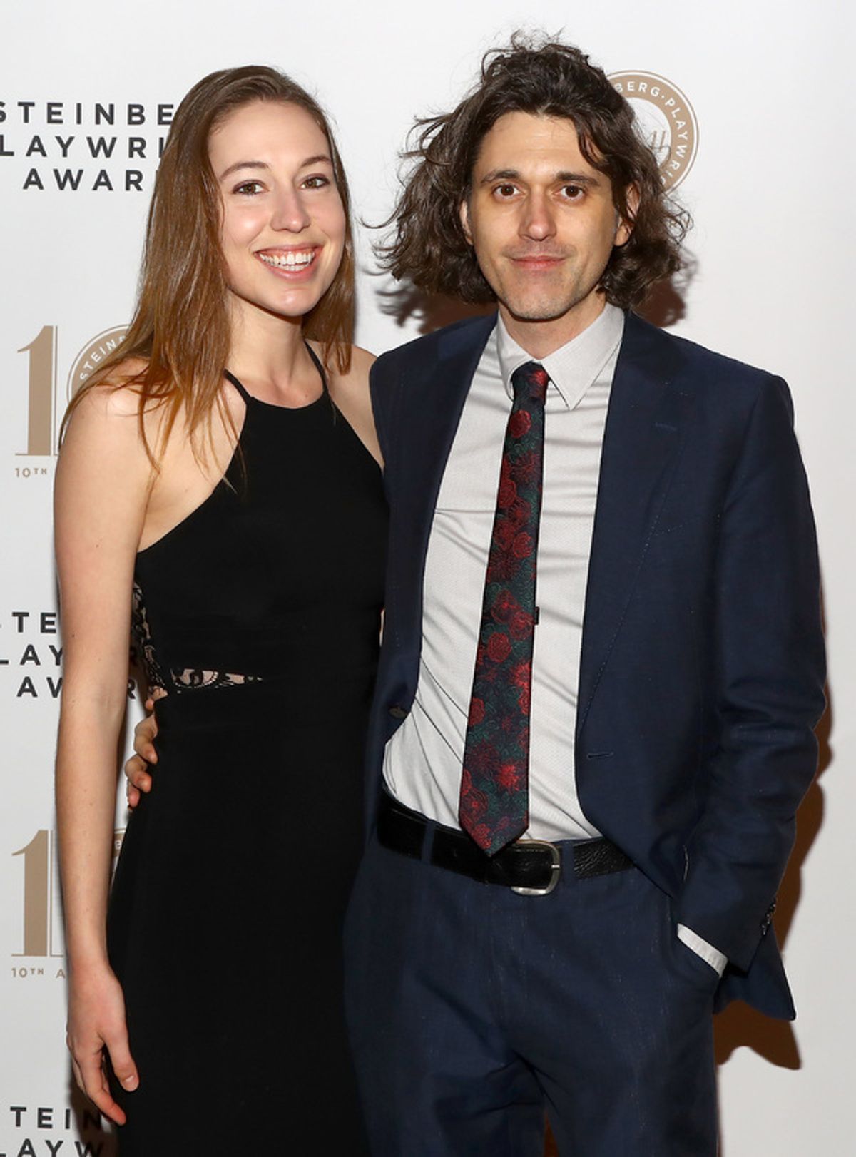 Honoree Lucas Hnath and guest at 